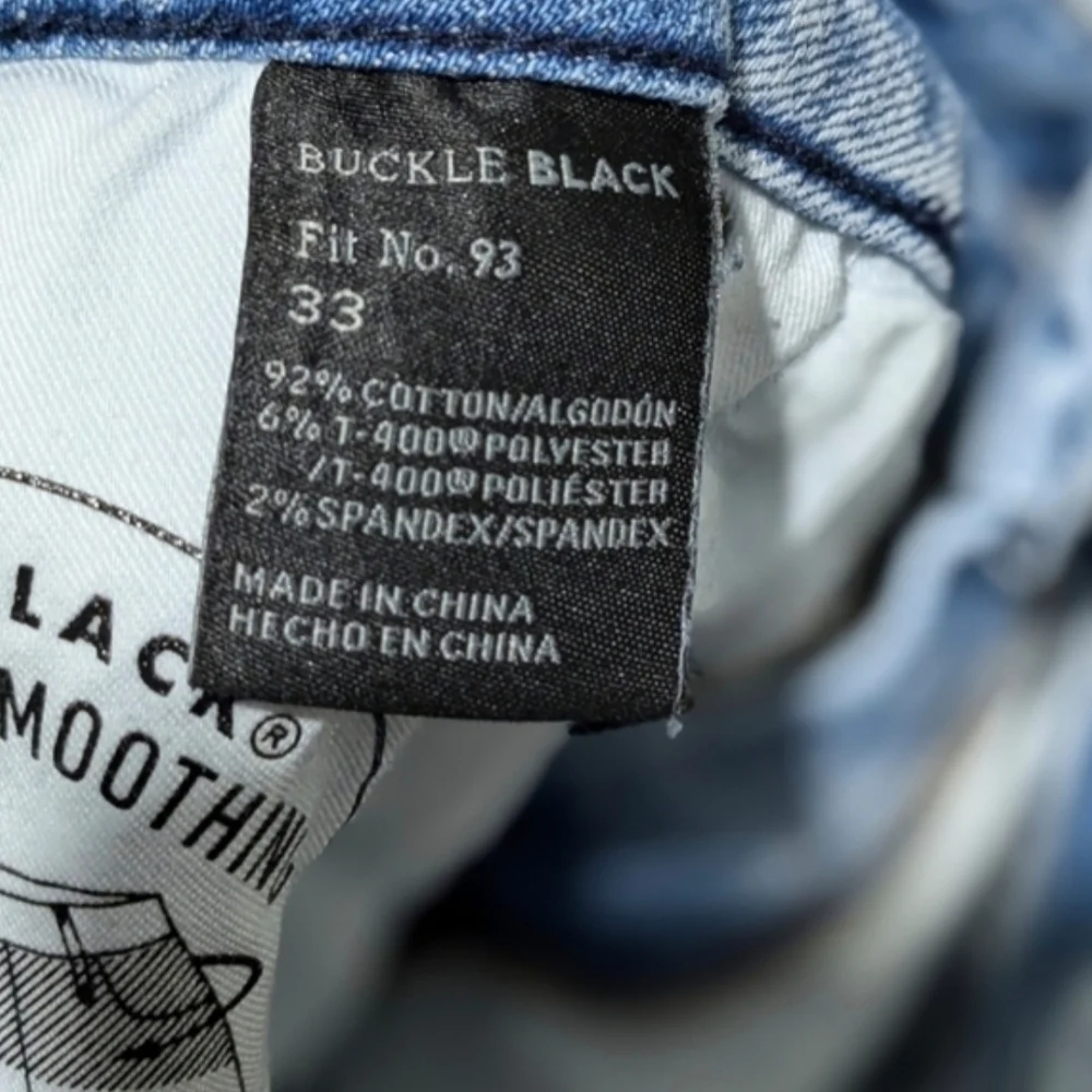 Sz 14/16 Curvy Buckle BLACK Fit 93 High Rise Light Wash Shorts Sz 33 BBW1748 - Picture 9 of 9